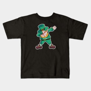 Dabbing Leprechaun Kids T-Shirt